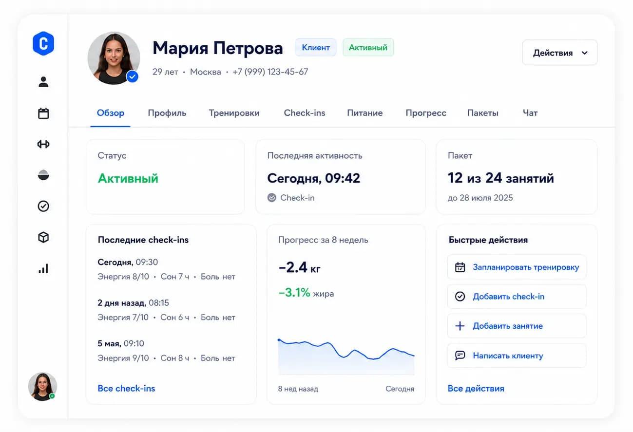 CRM клиентов: инфографика решения